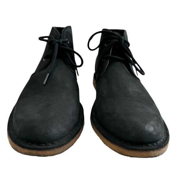 Ugg Groveland Black Leather Lace-Up Chukka Boots Men's Size 11.5 - Picture 8 of 16